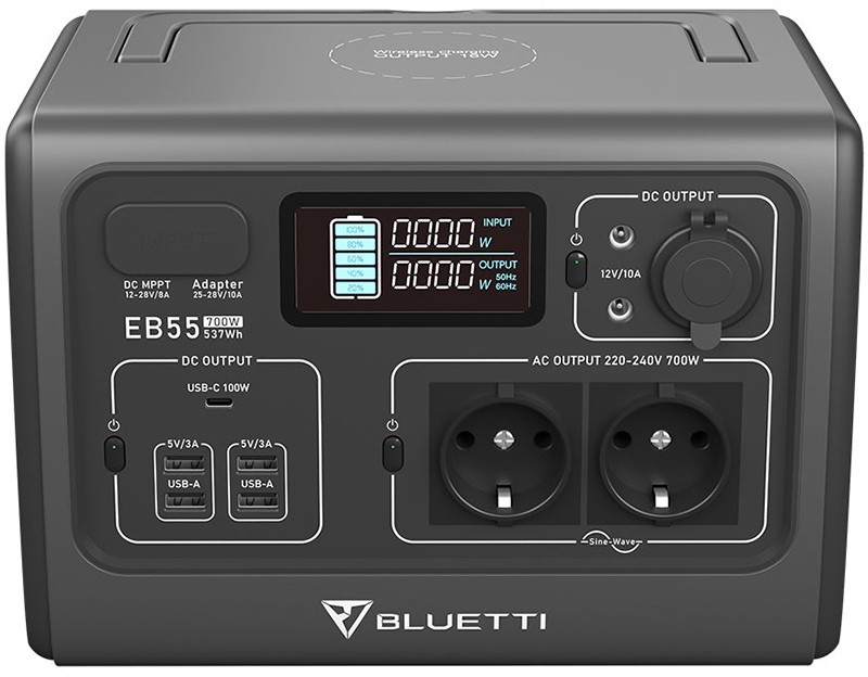 Зарядна станція BLUETTI PowerOak EB55 537Wh/700W (PB930340)